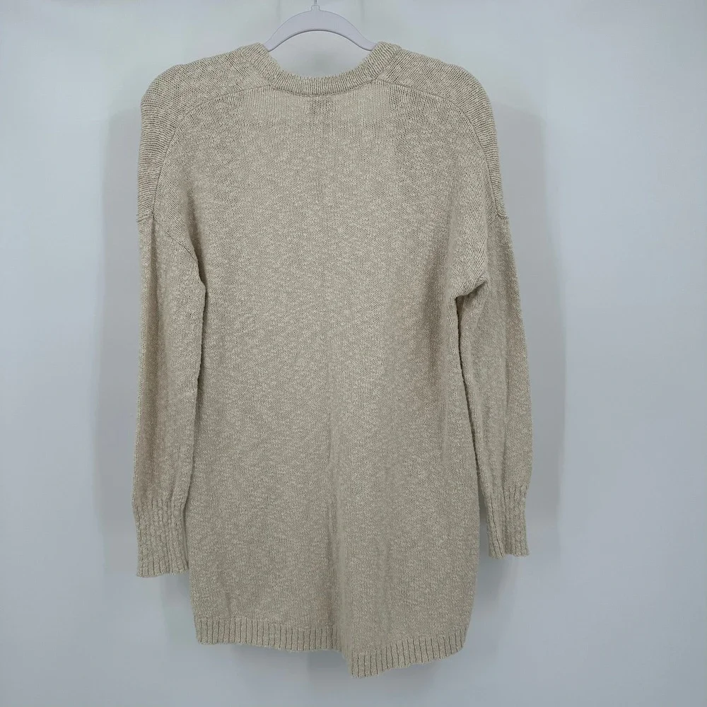 J Crew Womens Minimalist Longline Cardigan Size S Sweater Oversized Neutral